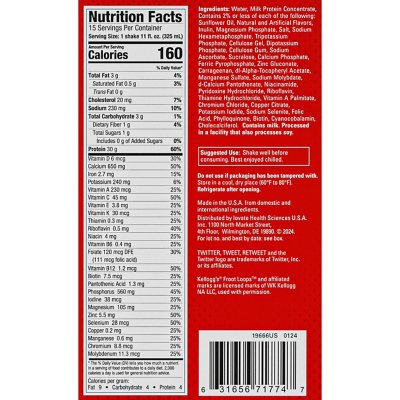 Six Star Kellogg's 30g Froot Loops Protein Shake, 11 fl. oz., 15 pk.