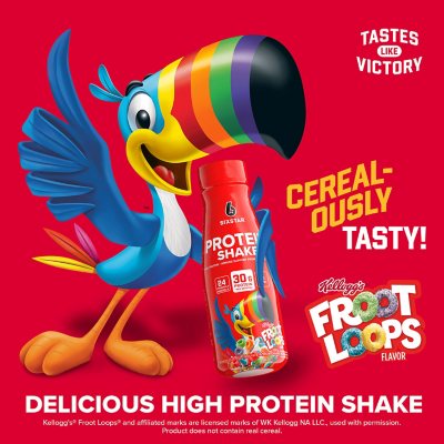 Six Star Kellogg's 30g Froot Loops Protein Shake, 11 fl. oz., 15 pk.