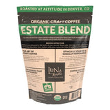 Luna Roasters Organic Estate Blend Craft Whole Bean Coffee, Dark Roast 30 oz.