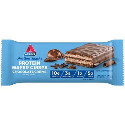 Atkins Protein Wafer Crisps, Chocolate Creme 18 ct.