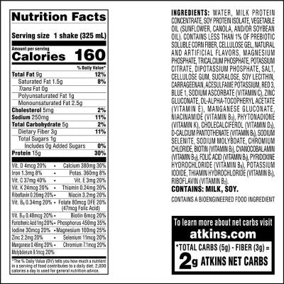 Atkins 15g Keto Protein Shake, Strawberry 11 fl. oz.,15 pk.