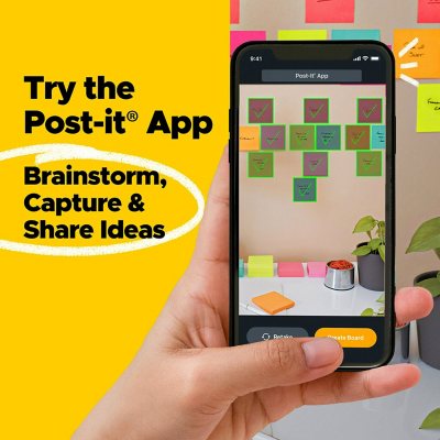 Post-it Super Sticky Pop-up Notes, 3" x 3", Supernova Neons Collection, 16 Pack, 1,440 Total Sheets