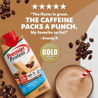 Premier Protein 30g High Protein Shake, Café Latte 11 fl. oz., 15 pk.