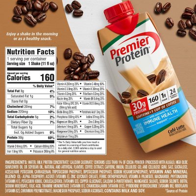 Premier Protein 30g High Protein Shake, Café Latte 11 fl. oz., 15 pk.