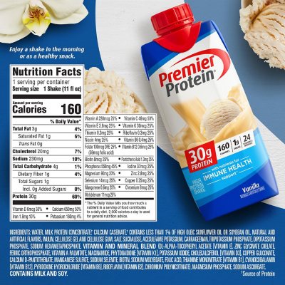 Premier Protein 30g High Protein Shake, Vanilla 11 fl. oz., 15 pk.