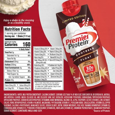 Premier Protein 30g High Protein Shake, Root Beer Float 11 fl. oz., 15 pk.