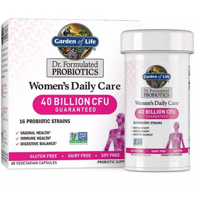 Garden Of Life Dr. Formulated Women's Daily Probiotic Capsules, 40 Billion CFU 60 ct.