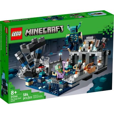 LEGO Minecraft The Deep Dark Battle Building Set Toy, 584 pcs.