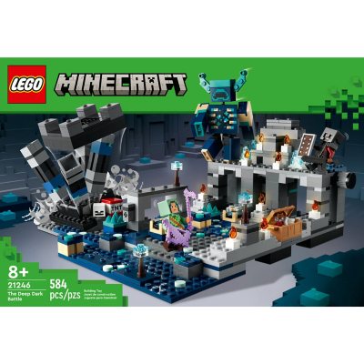 LEGO Minecraft The Deep Dark Battle Building Set Toy, 584 pcs.