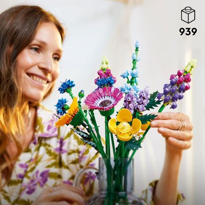 LEGO Icons Wildflower Bouquet Building Set, 939 pcs.