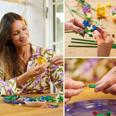 LEGO Icons Wildflower Bouquet Building Set, 939 pcs.
