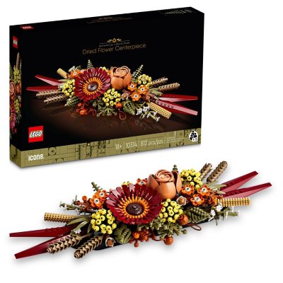 LEGO Icons Dried Flower Centerpiece Building Set, 812 pcs.