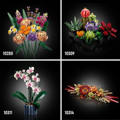 LEGO Icons Dried Flower Centerpiece Building Set, 812 pcs.