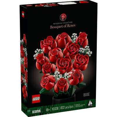 LEGO Icons Bouquet of Roses Building Set, 822 pcs.