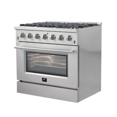 Forno Galiano 5.36 Cu. Ft. Slide-In Gas Range - Pro Style Convection Oven