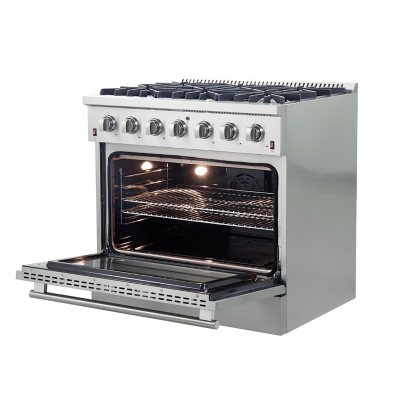 Forno Galiano 5.36 Cu. Ft. Slide-In Gas Range - Pro Style Convection Oven