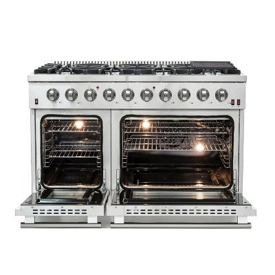 Forno Galiano 6.49 Cu. Ft. Slide-In Gas Range - Pro Style 8 Burner & Double Gas Oven