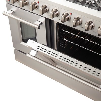 Forno Galiano 6.49 Cu. Ft. Slide-In Gas Range - Pro Style 8 Burner & Double Gas Oven