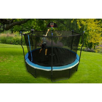 Sportspower Bounce Pro 14' Trampoline with Heavy Duty Basketball System