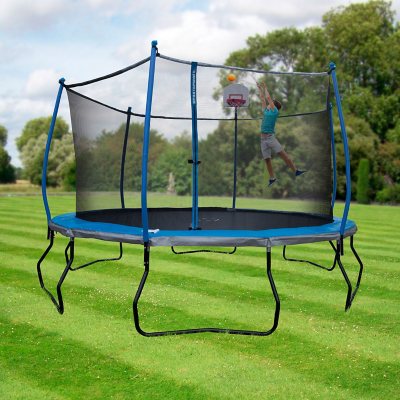 Sportspower Bounce Pro 14' Trampoline with Heavy Duty Basketball System