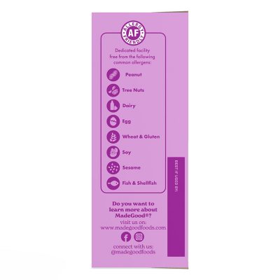 MadeGood Birthday Cake Drizzled Bars 0.85 oz., 20 pk.