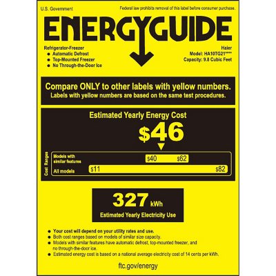 Haier 9.8 Cu. Ft. Top Freezer Refrigerator