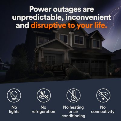 Generac Guardian Series WiFi-Enabled 22, 000-Watt, LP /19, 500-Watt, NG Standby Generator With 200A Automatic Transfer Switch