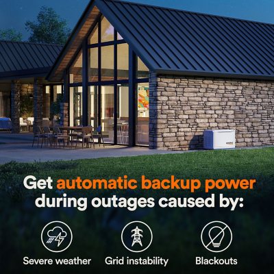 Generac Guardian Series WiFi-Enabled 22, 000-Watt, LP /19, 500-Watt, NG Standby Generator With 200A Automatic Transfer Switch