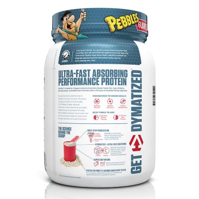 Dymatize ISO100 Hydrolyzed 25g 100% Whey Protein Powder, Fruity Pebbles 1.6 lbs.