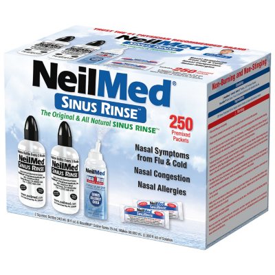 NeilMed Sinus Relief Rinse Kit with Premixed Packets 250 ct.