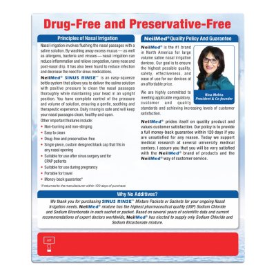 NeilMed Sinus Relief Rinse Kit with Premixed Packets 250 ct.