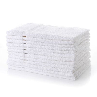 Hometex 100% Cotton Lightweight Hand Towels 12-pk. 16" x 27", White