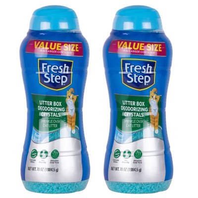 Fresh Step, Litter Box Deodorizing Crystals, Fresh Scent, 2 pk., 70 oz.
