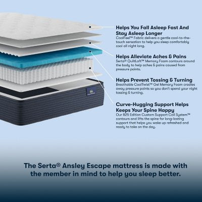 Serta Ansley Escape 12.75" Medium Innerspring Mattress