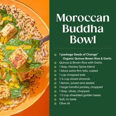 Seeds of Change Certified Organic Quinoa and Brown Rice with Garlic 8.5 oz., 6 pk.