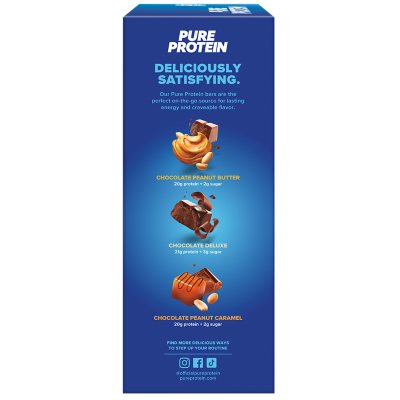 Pure Protein Bars Gluten Free, Chocolate Variety Pack 23 ct.