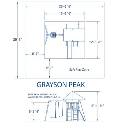 Backyard Discovery Grayson Peak Cedar Swing Set/Playset