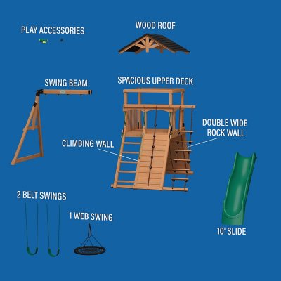 Backyard Discovery Endeavor Cedar Swing Set