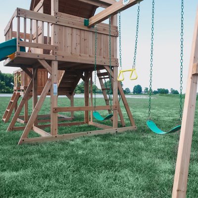 Backyard Discovery Malibu Cedar Swing Set