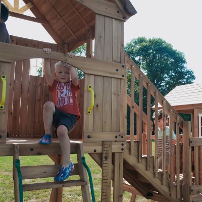 Backyard Discovery Malibu Cedar Swing Set