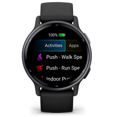 Garmin Vivoactive 5 One Size Fitness Smartwatch, Slate Aluminum Bezel with Black Case & Silicone Band