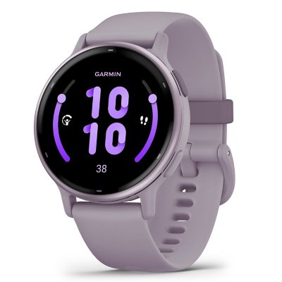 Garmin Vivoactive 5 One Size Fitness Smartwatch, Metallic Orchid Aluminum Bezel with Orchid Case & Silicone Band