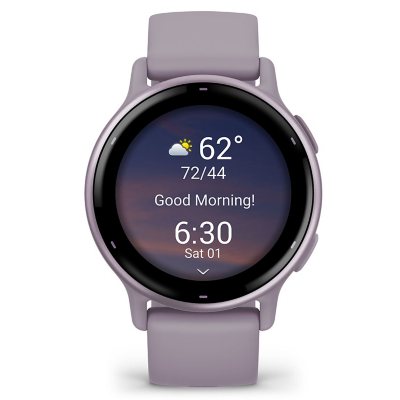 Garmin Vivoactive 5 One Size Fitness Smartwatch, Metallic Orchid Aluminum Bezel with Orchid Case & Silicone Band