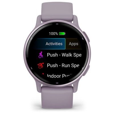 Garmin Vivoactive 5 One Size Fitness Smartwatch, Metallic Orchid Aluminum Bezel with Orchid Case & Silicone Band