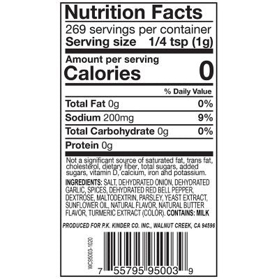 Kinder's Buttery Steakhouse Seasoning 9.5 oz.