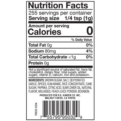 Kinder's Bourbon Peach Premium Rub and Seasoning, 9 oz.