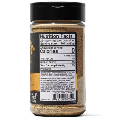 Kinder's Prime Steak with Black Garlic and Truffle Seasoning 7.9 oz.