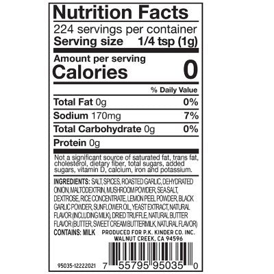 Kinder's Prime Steak with Black Garlic and Truffle Seasoning 7.9 oz.