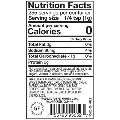 Kinder's Black Cherry Chipotle Rub and Seasoning 9 oz.