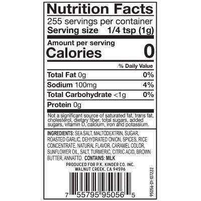 Kinder's Roasted Garlic Brown Butter Seasoning 9 oz.